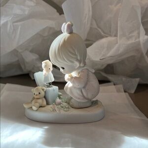Precious Moments Figurine Just Poppin’ In to Say Halo